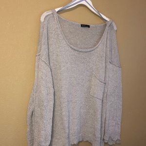 Gray Scruffy top